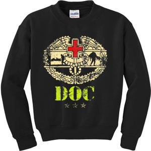 U.S. Army Combat Medic Veteran Medical Military Kids Sweatshirt