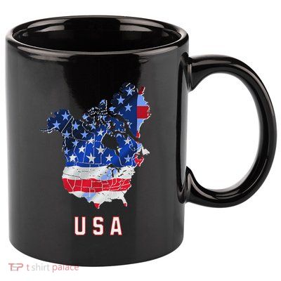 Usa And Canada Map Annex Canada 51st State Trump Greenland 11oz C Handle Ceramic Mug