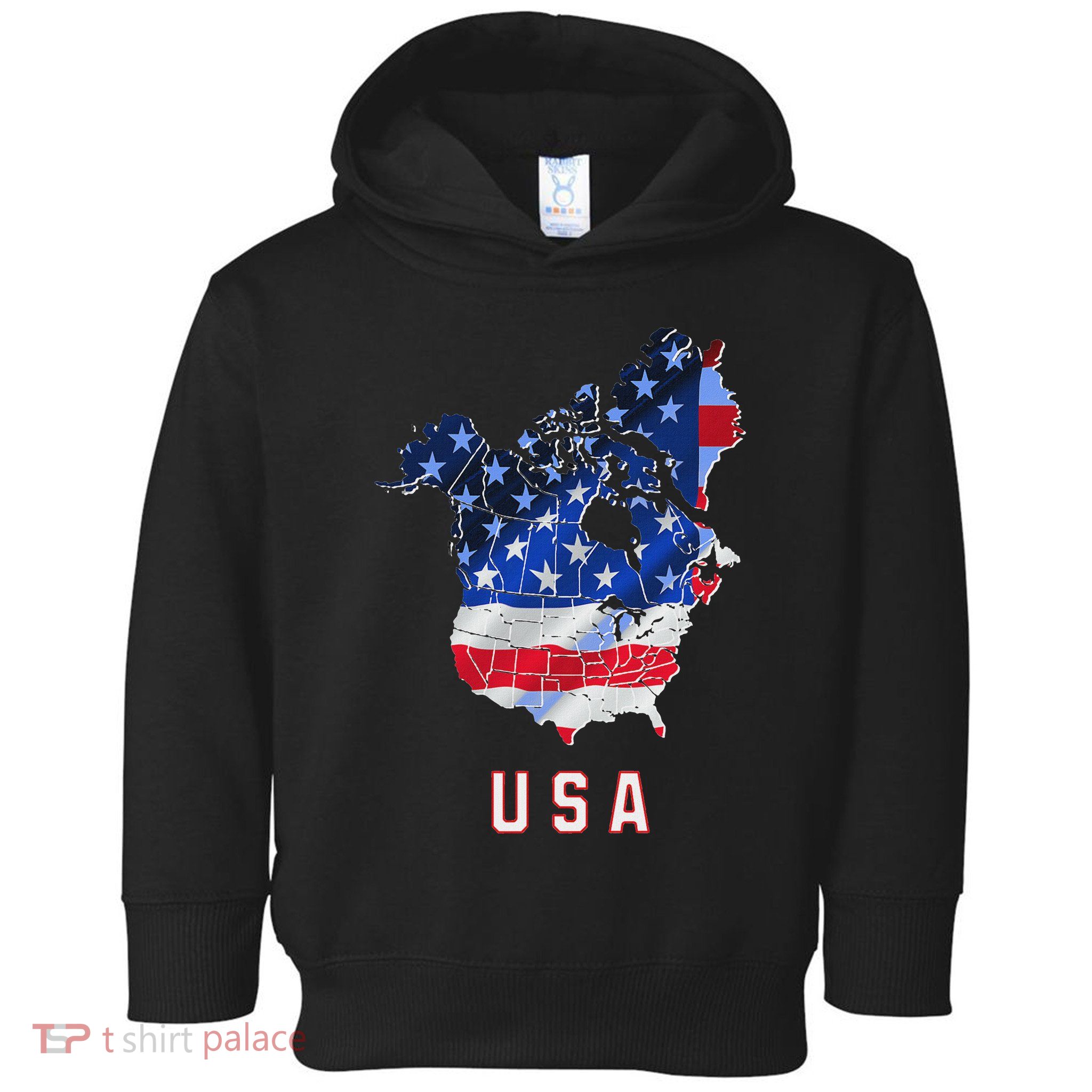 Usa And Canada Map Annex Canada 51st State Trump Greenland Toddler Hoodie