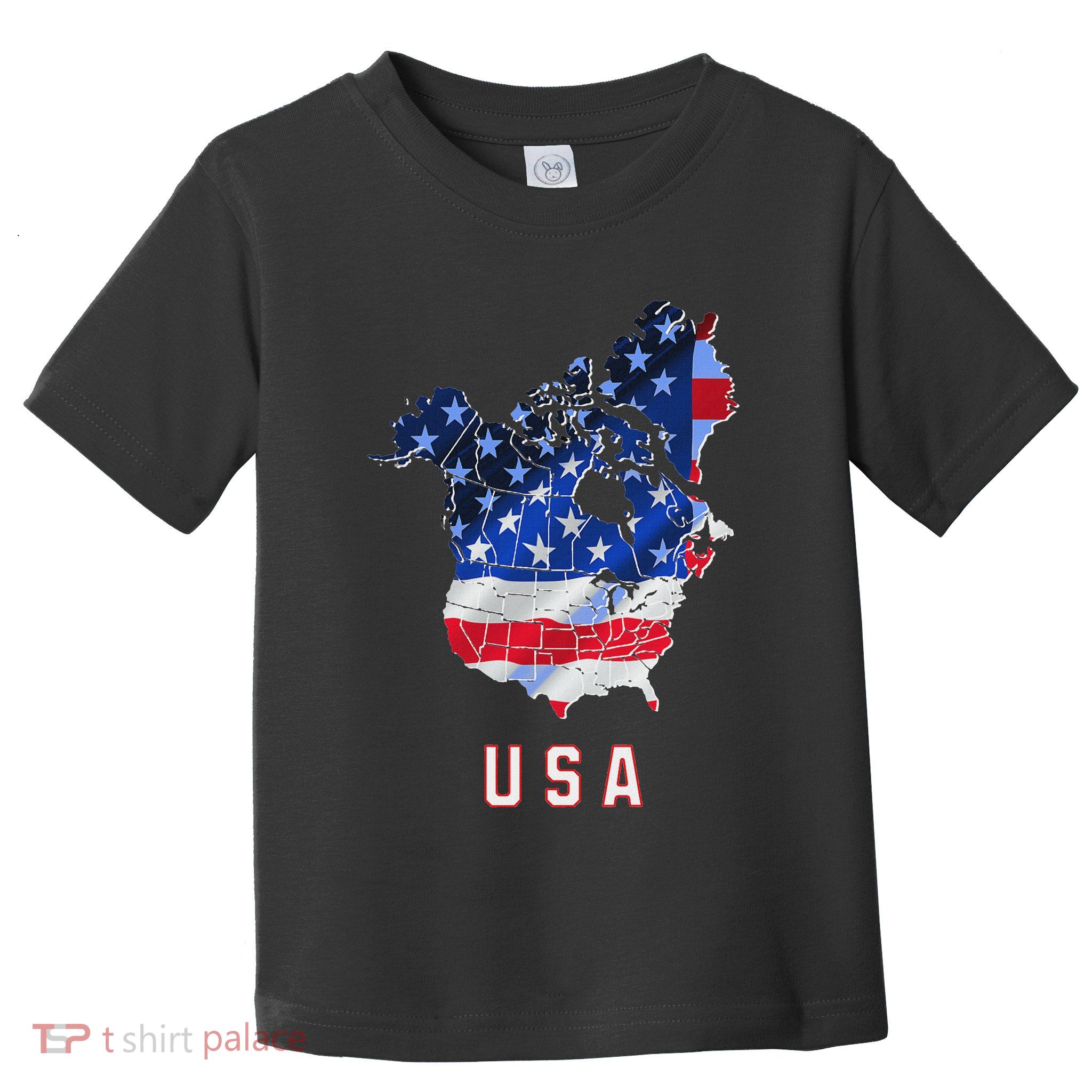 Usa And Canada Map Annex Canada 51st State Trump Greenland Toddler T-Shirt