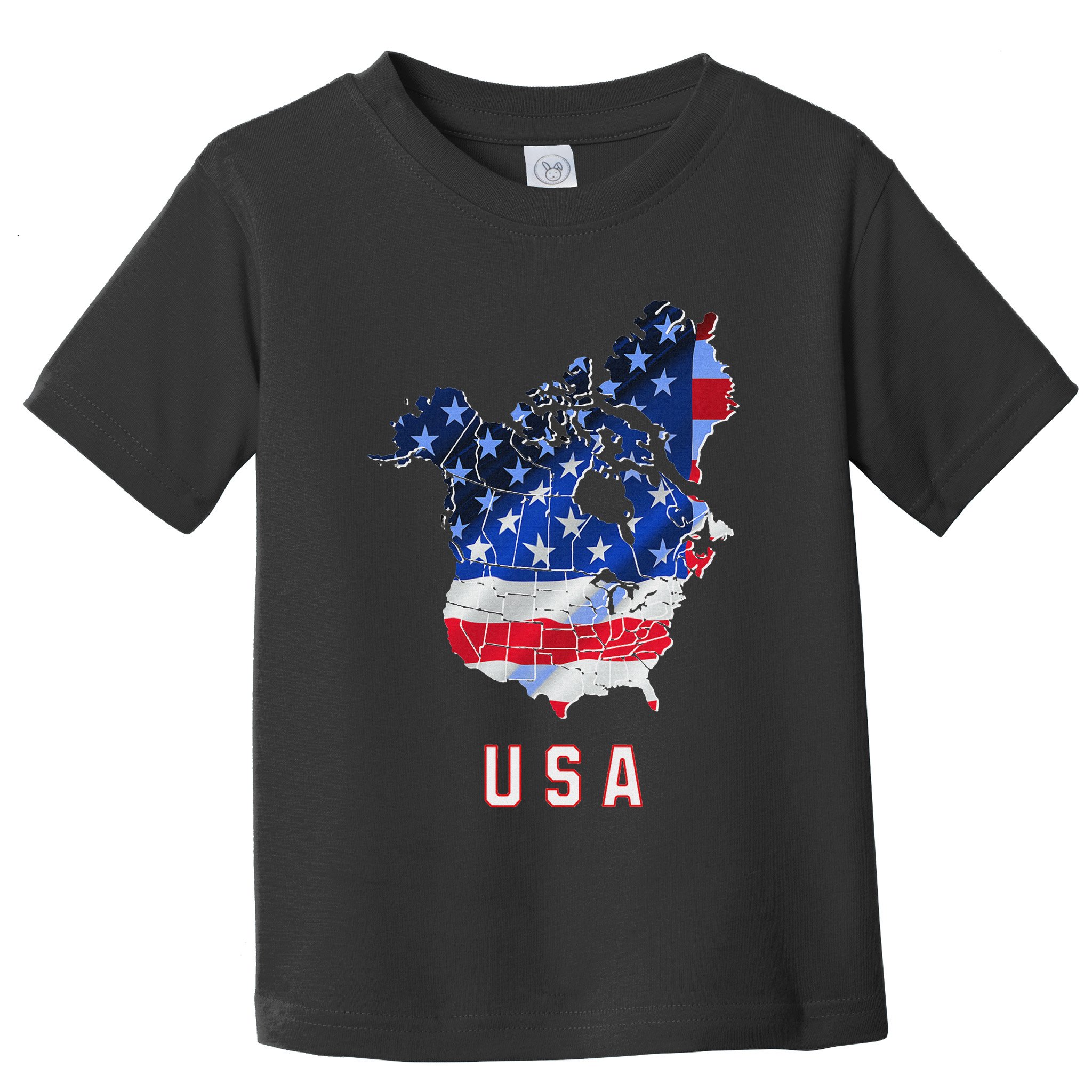 Usa And Canada Map Annex Canada 51st State Trump Greenland Toddler T-Shirt