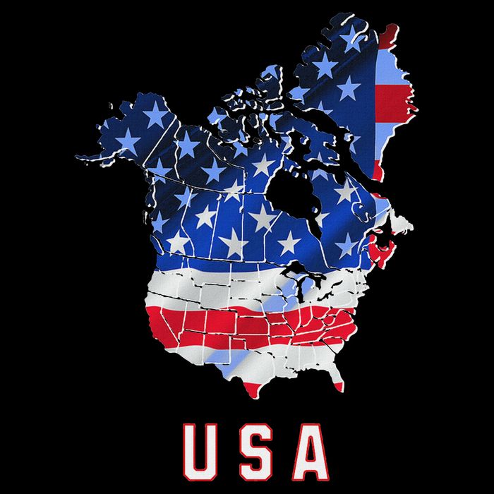 Usa And Canada Map Annex Canada 51st State Trump Greenland Toddler T-Shirt