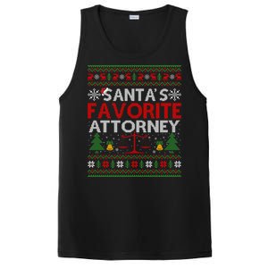 Ugly Attorney Christmas SantaS Favorite Attorney Xmas Gift PosiCharge Competitor Tank