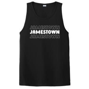 Us American City Resident Usa New York Jamestown Funny Gift PosiCharge Competitor Tank