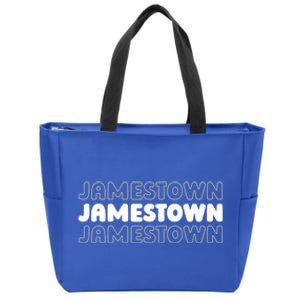 Us American City Resident Usa New York Jamestown Funny Gift Zip Tote Bag