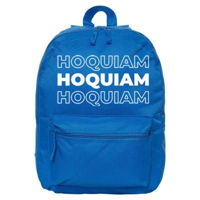 Us American City Usa Resident Washington Hoquiam Gift 16 in Basic Backpack