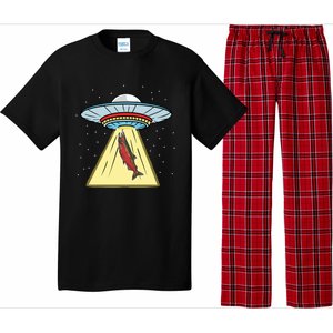 Ufo Abduction Coho Salmon Meaningful Gift Pajama Set