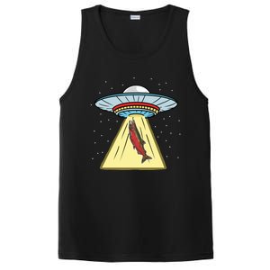 Ufo Abduction Coho Salmon Meaningful Gift PosiCharge Competitor Tank