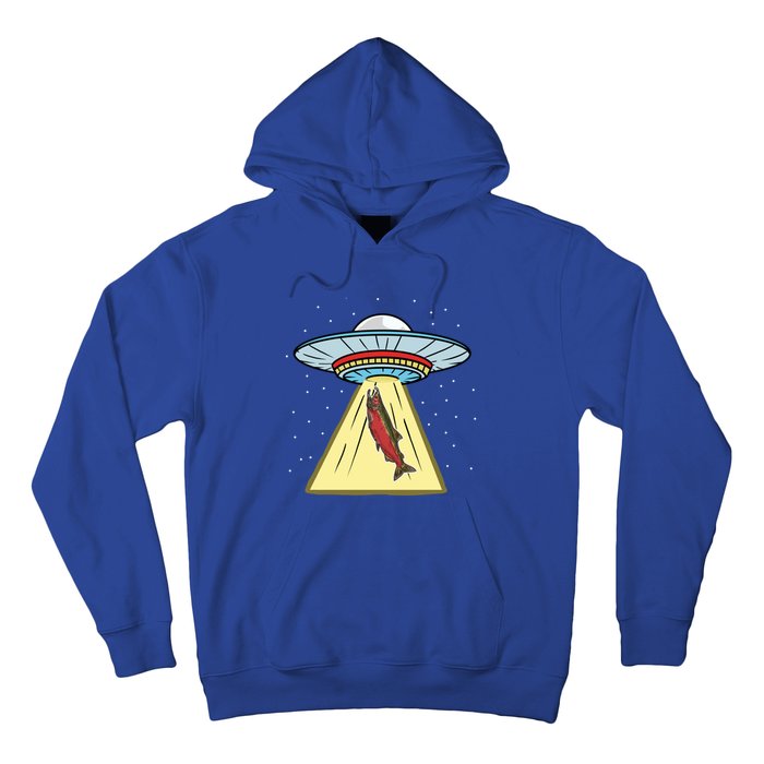 Ufo Abduction Coho Salmon Meaningful Gift Hoodie