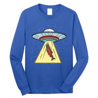 Ufo Abduction Coho Salmon Meaningful Gift Long Sleeve Shirt