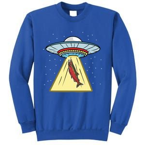 Ufo Abduction Coho Salmon Meaningful Gift Sweatshirt