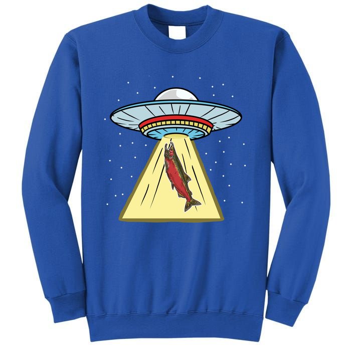 Ufo Abduction Coho Salmon Meaningful Gift Sweatshirt