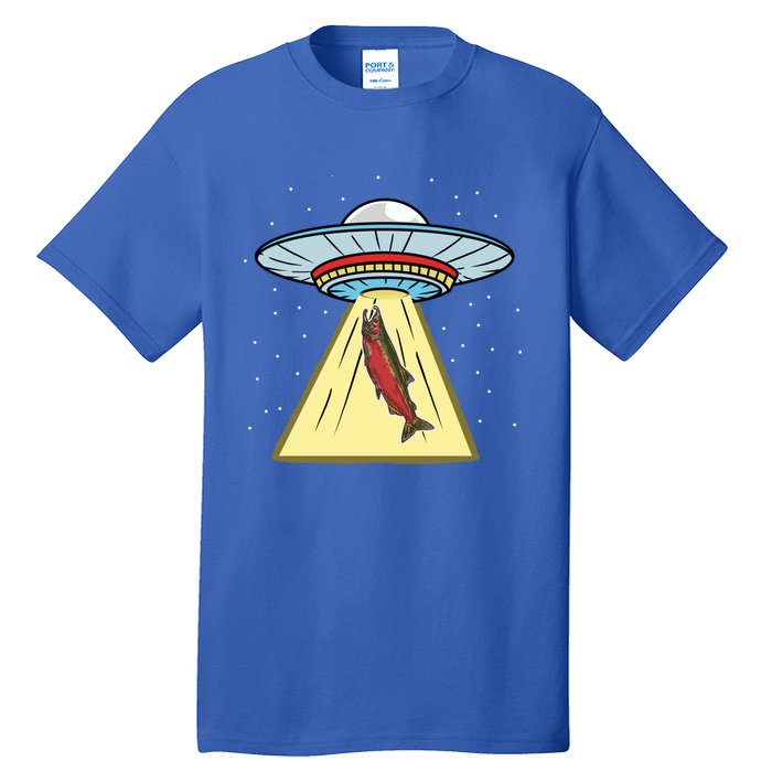 Ufo Abduction Coho Salmon Meaningful Gift Tall T-Shirt