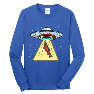 Ufo Abduction Coho Salmon Meaningful Gift Tall Long Sleeve T-Shirt