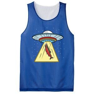 Ufo Abduction Coho Salmon Meaningful Gift Mesh Reversible Basketball Jersey Tank