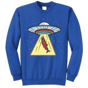 Ufo Abduction Coho Salmon Meaningful Gift Tall Sweatshirt