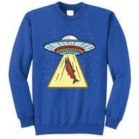 Ufo Abduction Coho Salmon Meaningful Gift Tall Sweatshirt