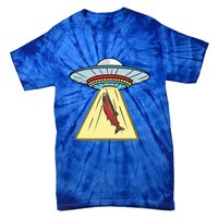 Ufo Abduction Coho Salmon Meaningful Gift Tie-Dye T-Shirt