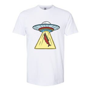 Ufo Abduction Coho Salmon Meaningful Gift Softstyle CVC T-Shirt