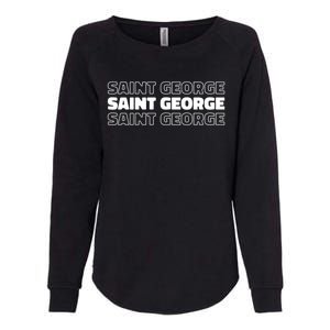 Us American City Resident Usa Utah Saint George Gift Womens California Wash Sweatshirt