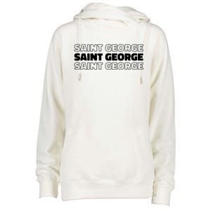 Us American City Resident Usa Utah Saint George Gift Womens Funnel Neck Pullover Hood