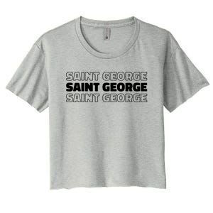 Us American City Resident Usa Utah Saint George Gift Women's Crop Top Tee