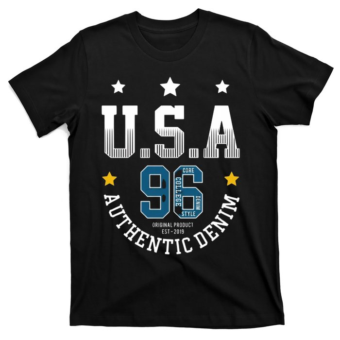 Usa Authantic Denim T-Shirt