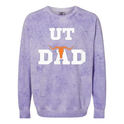 Ut Austin Dad Ut Austin Dad Colorblast Crewneck Sweatshirt