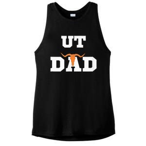 Ut Austin Dad Ut Austin Dad Ladies PosiCharge Tri-Blend Wicking Tank