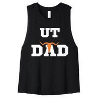 Ut Austin Dad Ut Austin Dad Women's Racerback Cropped Tank