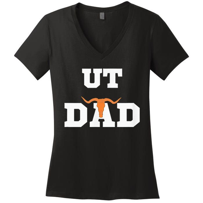 Ut Austin Dad Ut Austin Dad Women's V-Neck T-Shirt