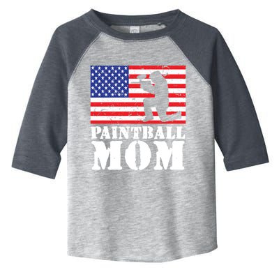 Usa American Distressed Flag Paintball Mom Her Gift Cute Gift Toddler Fine Jersey T-Shirt