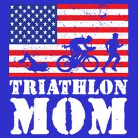 Usa American Distressed Flag Triathlon Mom For Her Gift Hoodie