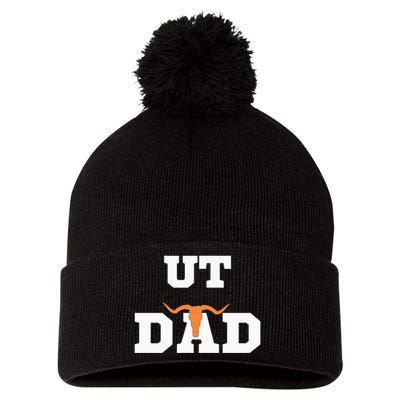 Ut Austin Dad Pom Pom 12in Knit Beanie