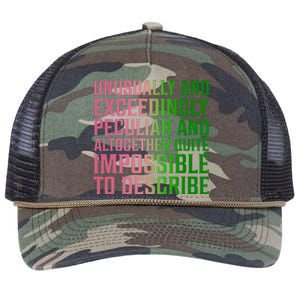 Unusually And Exceedingly Peculiar Pin.K And Green Retro Rope Trucker Hat Cap