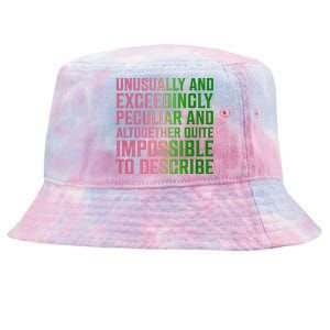 Unusually And Exceedingly Peculiar Pin.K And Green Tie-Dyed Bucket Hat