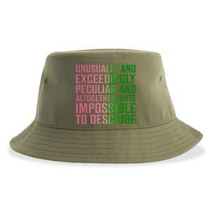 Unusually And Exceedingly Peculiar Pin.K And Green Sustainable Bucket Hat