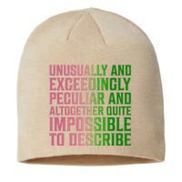 Unusually And Exceedingly Peculiar Pin.K And Green Sustainable Beanie