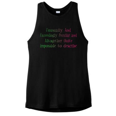 Unusually And Exceedingly Peculiar And Altogether Quite Ladies PosiCharge Tri-Blend Wicking Tank