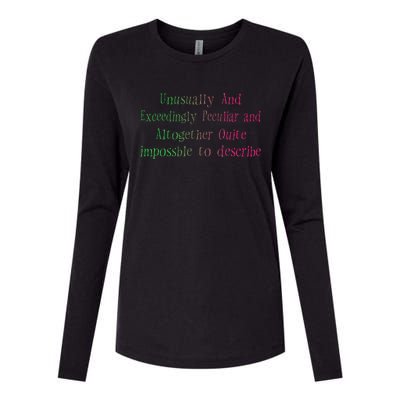 Unusually And Exceedingly Peculiar And Altogether Quite Womens Cotton Relaxed Long Sleeve T-Shirt