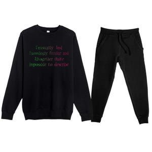 Unusually And Exceedingly Peculiar And Altogether Quite Premium Crewneck Sweatsuit Set