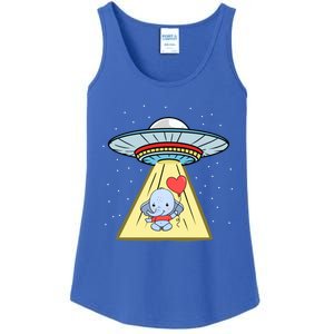 Ufo Abduction Elephant Valentines Day Meaningful Gift Ladies Essential Tank