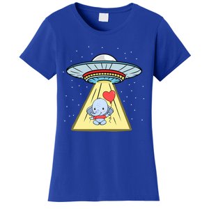 Ufo Abduction Elephant Valentines Day Meaningful Gift Women's T-Shirt