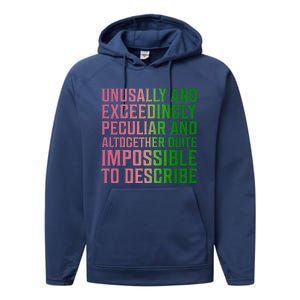 Unusually And Exceedingly Peculiar Performance Fleece Hoodie