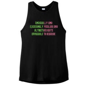 Unusually And Exceedingly Peculiar And Altogether Quite Ladies PosiCharge Tri-Blend Wicking Tank