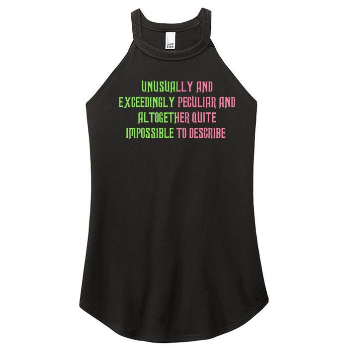 Unusually And Exceedingly Peculiar And Altogether Quite Women's Perfect Tri Rocker Tank