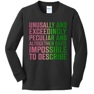 Unusually And Exceedingly Peculiar Kids Long Sleeve Shirt