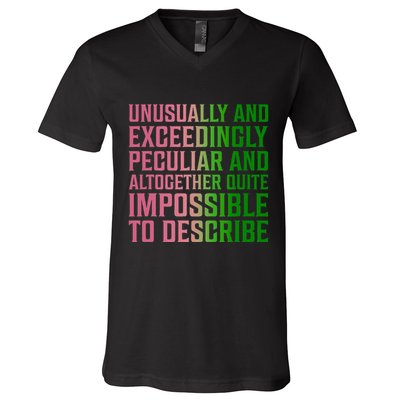 Unusually And Exceedingly Peculiar V-Neck T-Shirt