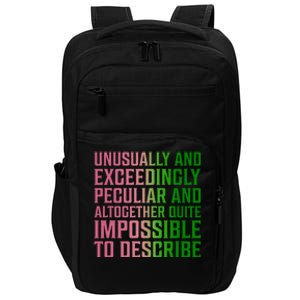 Unusually And Exceedingly Peculiar Impact Tech Backpack