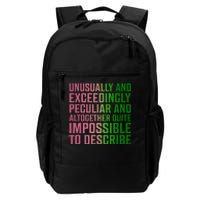 Unusually And Exceedingly Peculiar Daily Commute Backpack